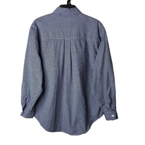 Solutions Casualwear Button Front Embroidered Shirt Size M‎ Black White Check - Picture 2 of 10